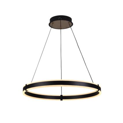 Brilagi - Suspension dimmable sur câble CIRCLE LED/85W/230V 3000-6500K Ø 60 cm noir/doré + télécommande