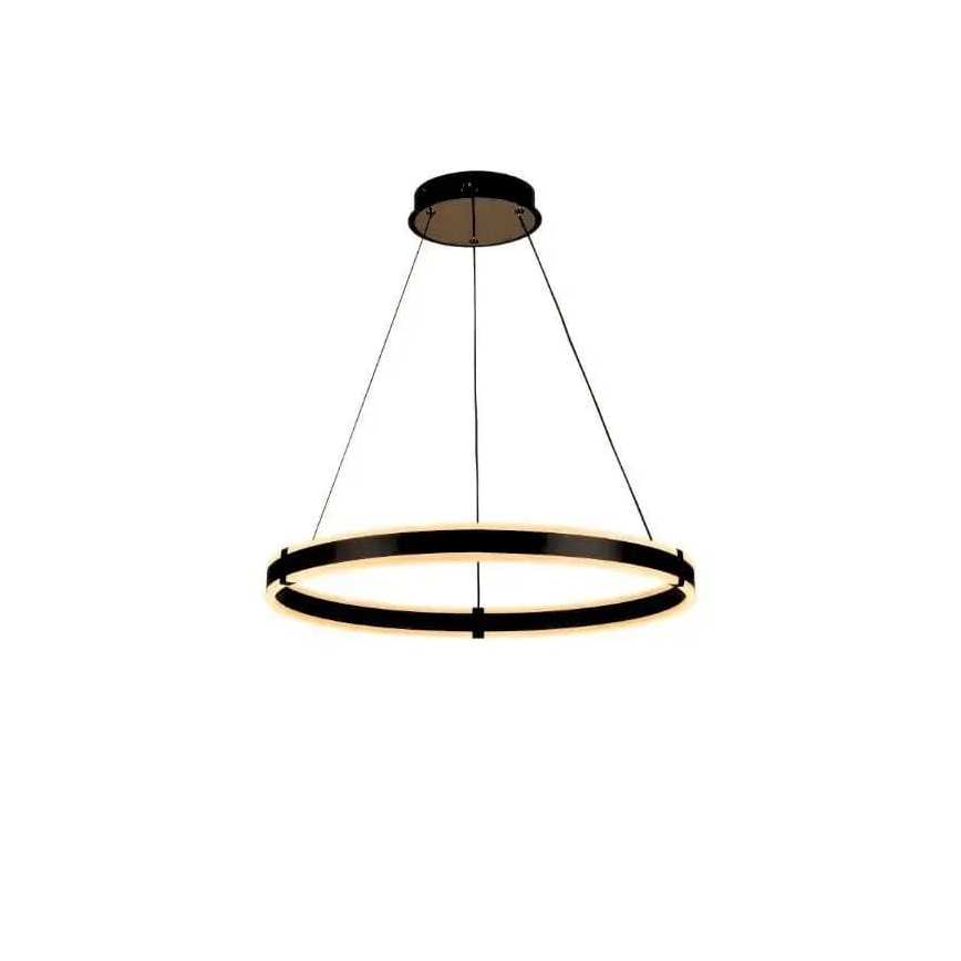 Brilagi - Suspension LED dimmable sur câble CIRCLE LED/85W/230V 3000-6500K Ø 60 cm, noire + télécommande