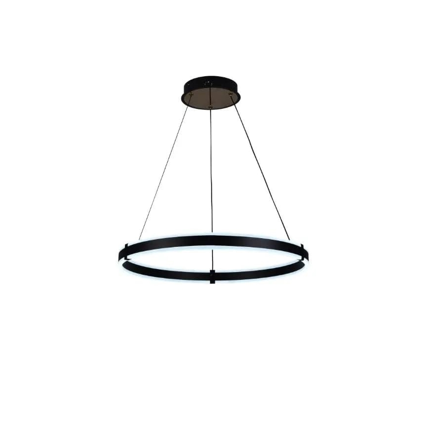 Brilagi - Suspension LED dimmable sur câble CIRCLE LED/85W/230V 3000-6500K Ø 60 cm, noire + télécommande