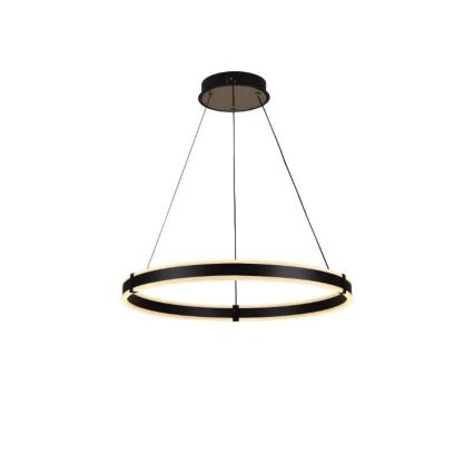 Brilagi - Suspension LED dimmable sur câble CIRCLE LED/85W/230V 3000-6500K Ø 60 cm, noire + télécommande