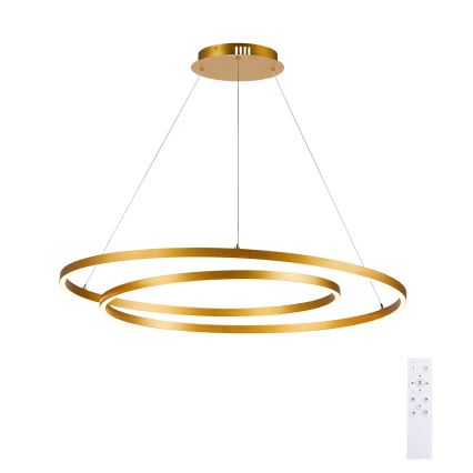 Brilagi - Suspension LED dimmable sur câble TWISTER LED/105W/230V 3000-6000K doré + télécommande