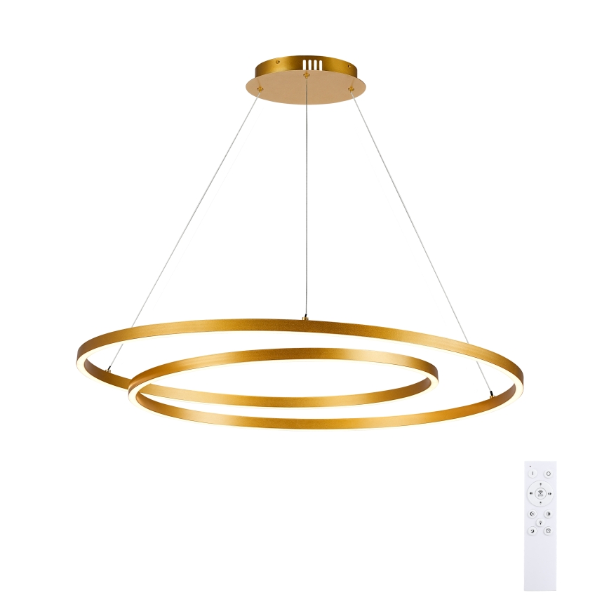 Brilagi - Suspension LED dimmable sur câble TWISTER LED/105W/230V 3000-6000K doré + télécommande