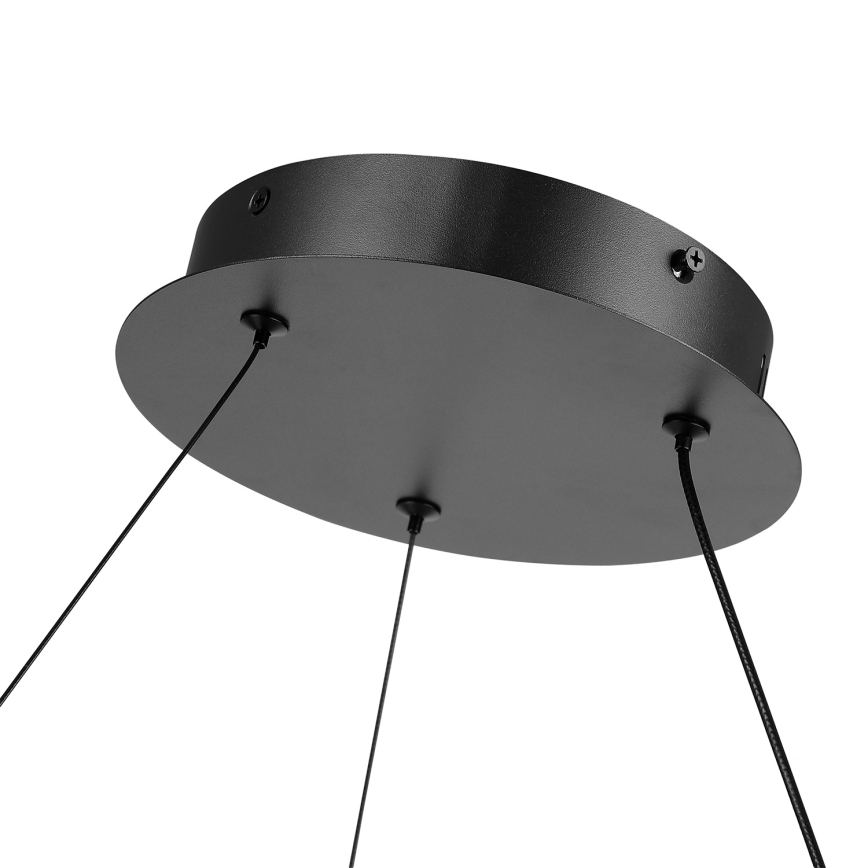 Brilagi - Suspension LED dimmable sur câble TWISTER LED/105W/230V 3000-6000K Ø 100 cm noire + télécommande