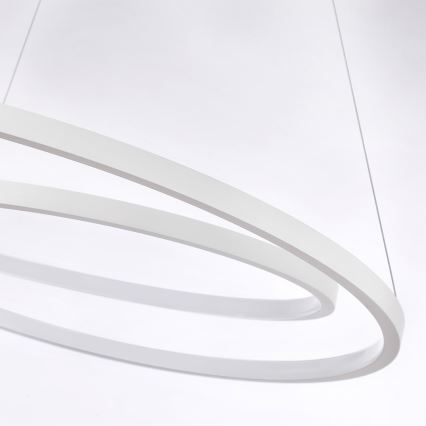 Brilagi - Suspension LED dimmable sur câble TWISTER LED/48W/230V 3000-6000K Ø 50 cm blanc + télécommande