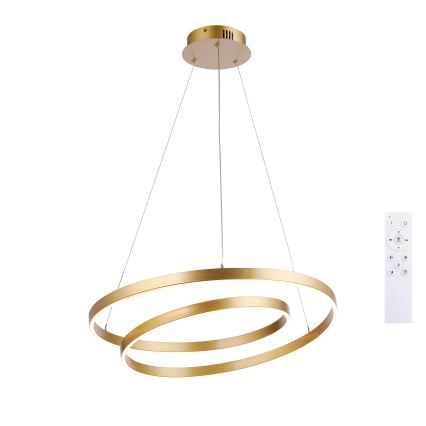 Brilagi - Suspension LED dimmable sur câble TWISTER LED/48W/230V 3000-6000K Ø 50 cm dorée + télécommande