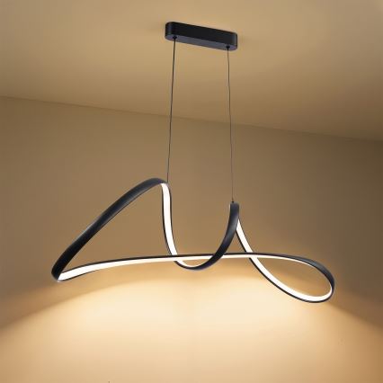 Brilagi - Suspension LED dimmable sur câble TWISTER LED/60W/230V 3000-6000K noir + télécommande