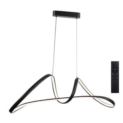 Brilagi - Suspension LED dimmable sur câble TWISTER LED/60W/230V 3000-6000K noir + télécommande