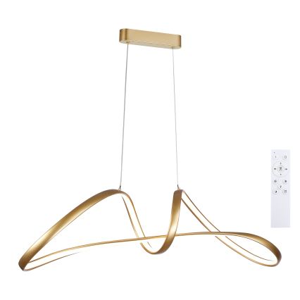 Brilagi - Suspension LED dimmable sur câble TWISTER LED/60W/230V 3000-6000K dorée + télécommande