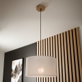 Brilagi - LED Suspension filaire ANTHONY 1xE27/60W/230V chêne/blanc