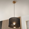 Brilagi - LED Suspension filaire ANTHONY 1xE27/60W/230V chêne/noir