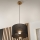Brilagi - LED Suspension filaire ANTHONY 1xE27/60W/230V chêne/noir