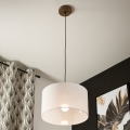 Brilagi - LED Suspension filaire ANTHONY 1xE27/60W/230V chêne noyer/blanc