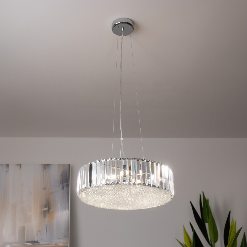 Brilagi - LED Suspension filaire en cristal GLAMOUR 5xG9/42W/230V