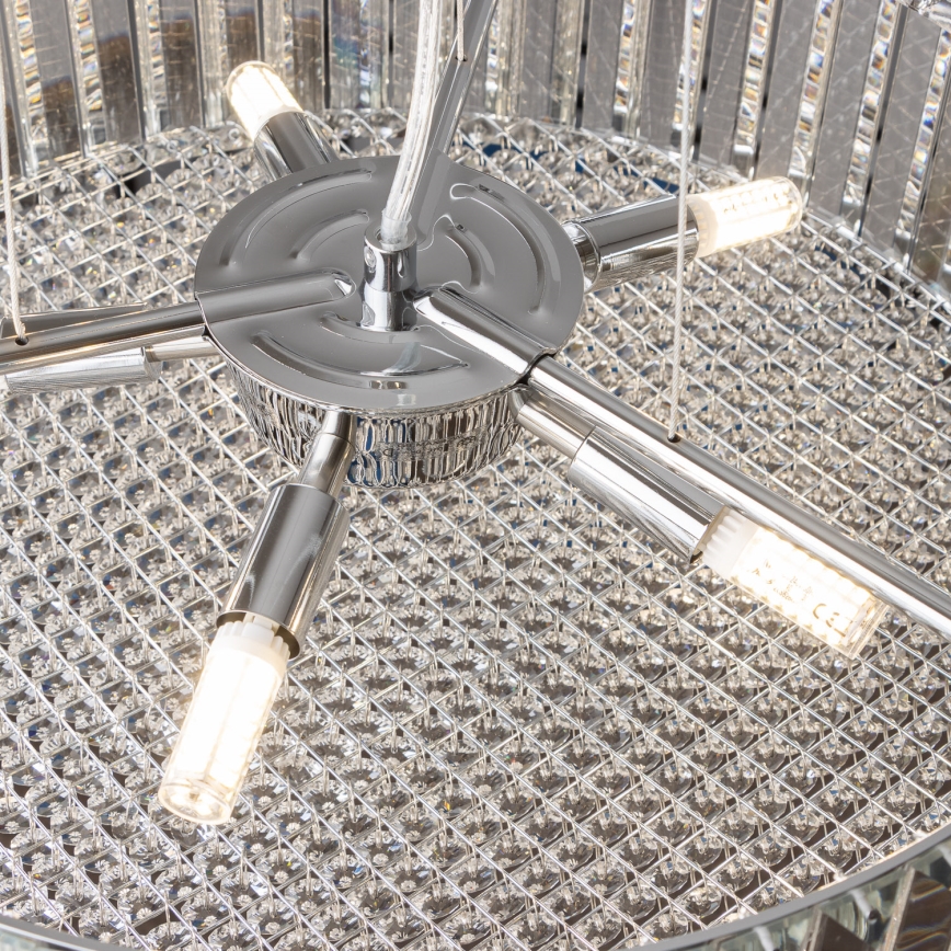 Brilagi - LED Suspension filaire en cristal GLAMOUR 5xG9/42W/230V