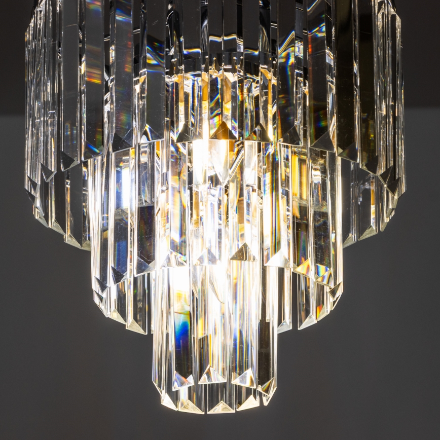 Brilagi - LED Suspension filaire en cristal MOZART 4xE14/40W/230V chrome brillant