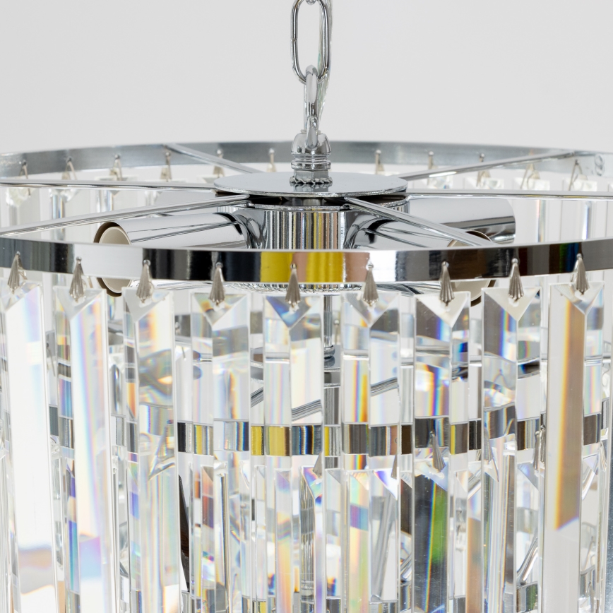 Brilagi - LED Suspension filaire en cristal MOZART 5xE14/40W/230V chrome brillant
