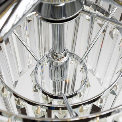 Brilagi - LED Suspension filaire en cristal MOZART 5xE14/40W/230V chrome brillant