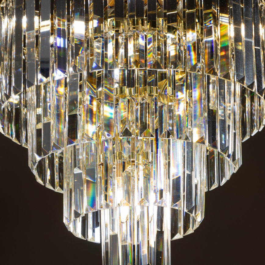 Brilagi - LED Suspension filaire en cristal MOZART 5xE14/40W/230V doré