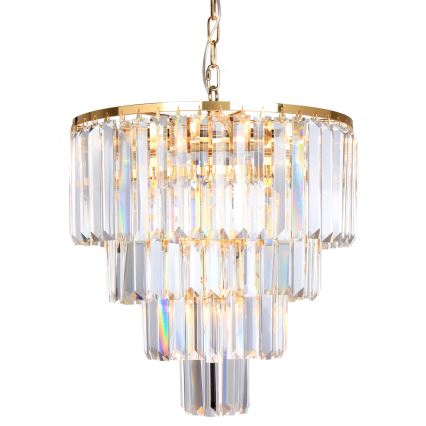 Brilagi - LED Suspension filaire en cristal MOZART 5xE14/40W/230V doré