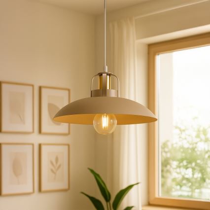 Brilagi - LED Suspension filaire FLAMENGO 1xE27/60W/230V beige