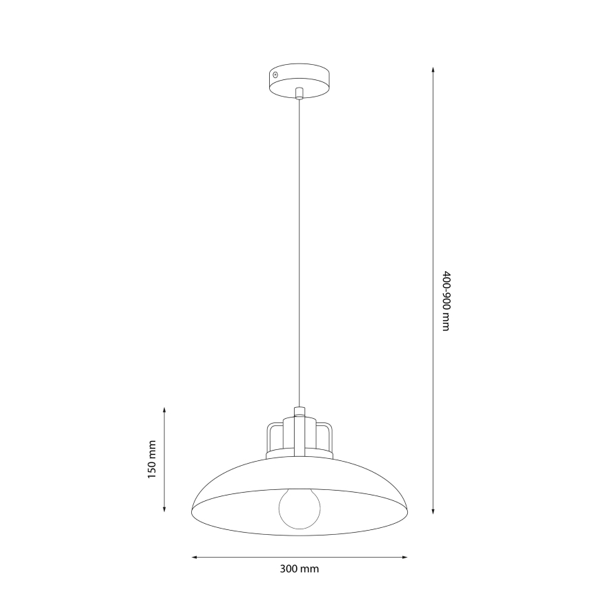 Brilagi - LED Suspension filaire FLAMENGO 1xE27/60W/230V beige