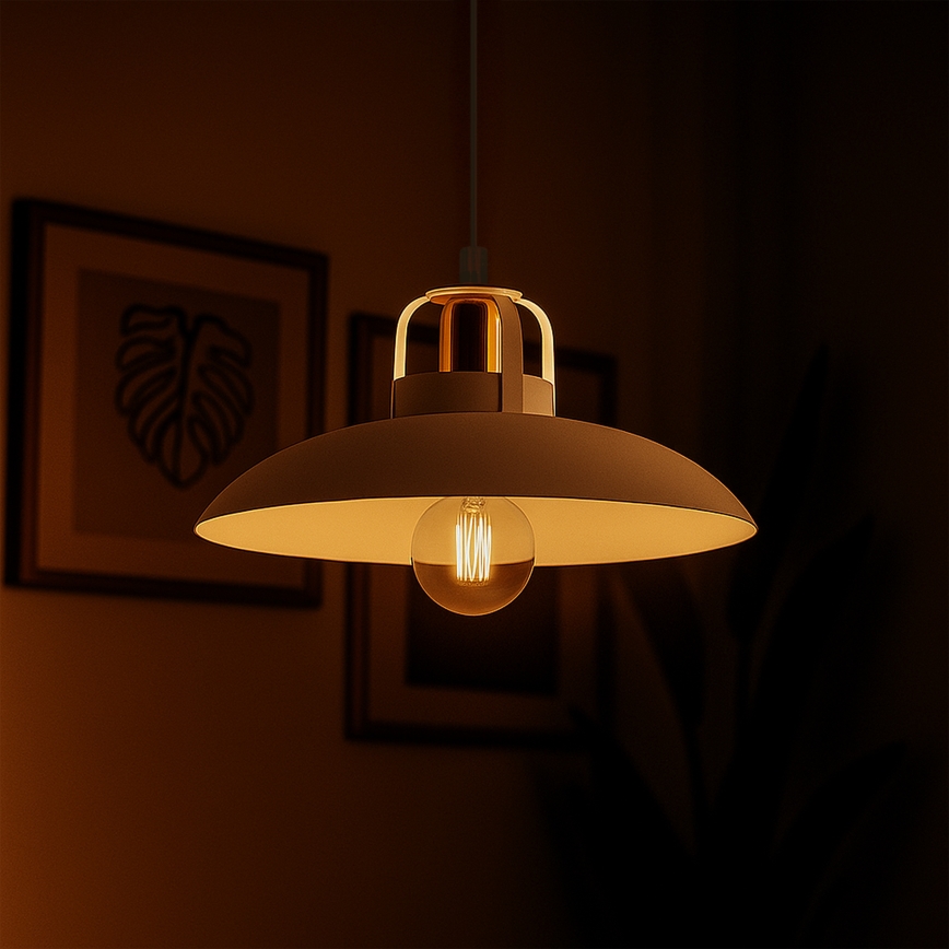 Brilagi - LED Suspension filaire FLAMENGO 1xE27/60W/230V blanc