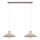 Brilagi - LED Suspension filaire FLAMENGO 2xE27/60W/230V beige
