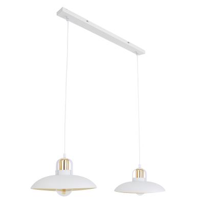 Brilagi - LED Suspension filaire FLAMENGO 2xE27/60W/230V blanc