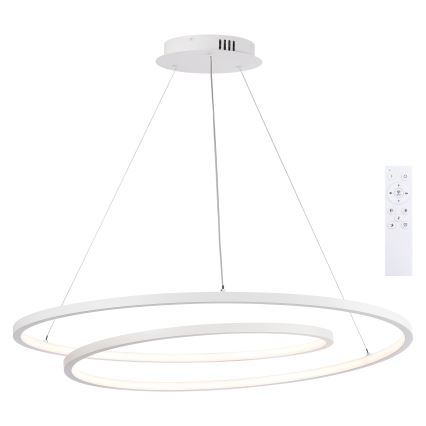 Brilagi - Suspension LED dimmable sur câble TWISTER LED/105W/230V 3000-6000K Ø 100 cm blanc + télécommande