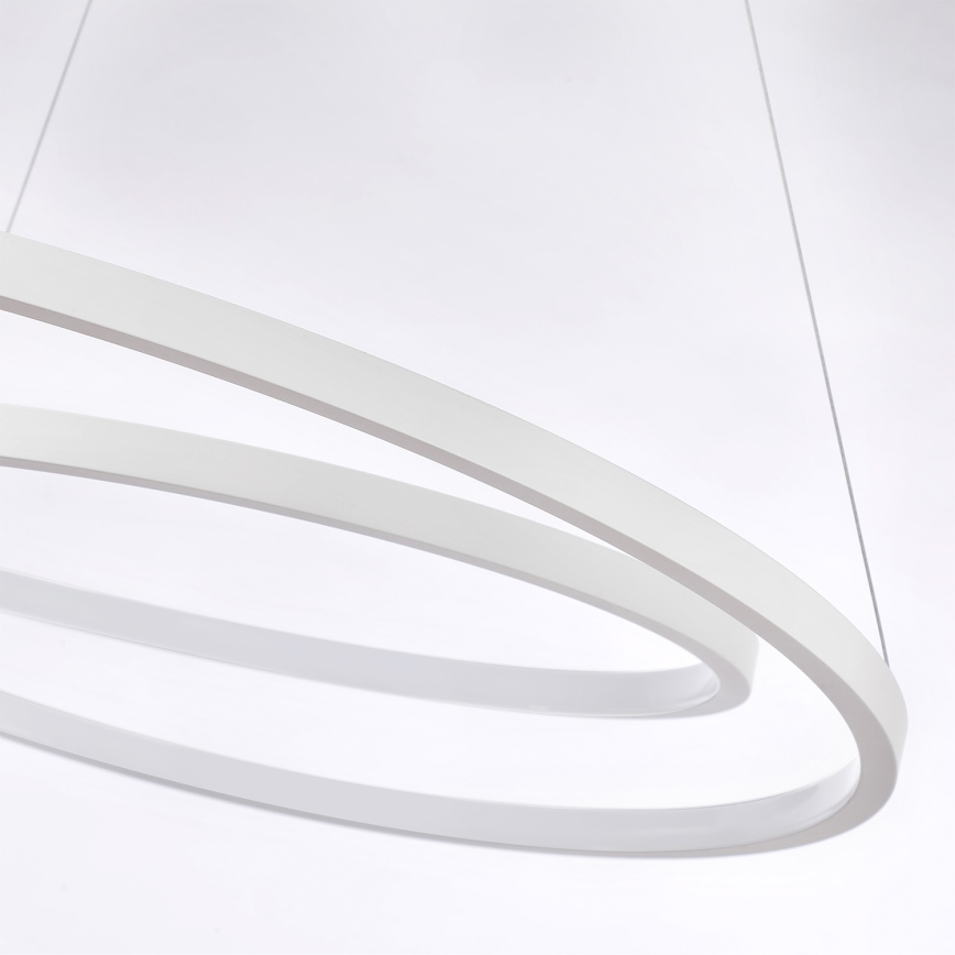 Brilagi - Suspension LED dimmable sur câble TWISTER LED/105W/230V 3000-6000K Ø 100 cm blanc + télécommande