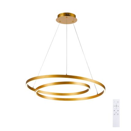 BRILAGI - Suspension LED dimmable sur câble TWISTER LED/75W/230V 3000-6000K Ø 70 cm dorée + télécommande