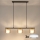 Brilagi - LED Suspension sur câble AURA LUX 3xGX53/30W/230V noir/doré