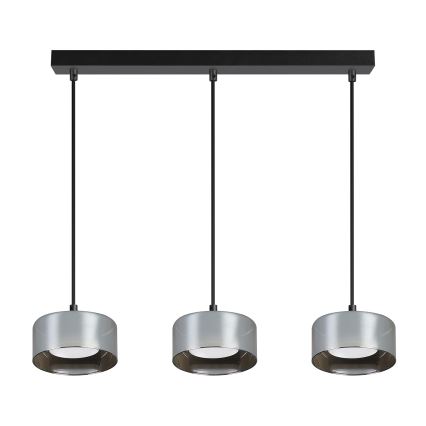 Brilagi - LED Suspension sur câble AURA LUX 3xGX53/30W/230V noir/fumé