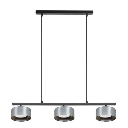 Brilagi - LED Suspension sur câble AURA LUX 3xGX53/30W/230V noir/fumé