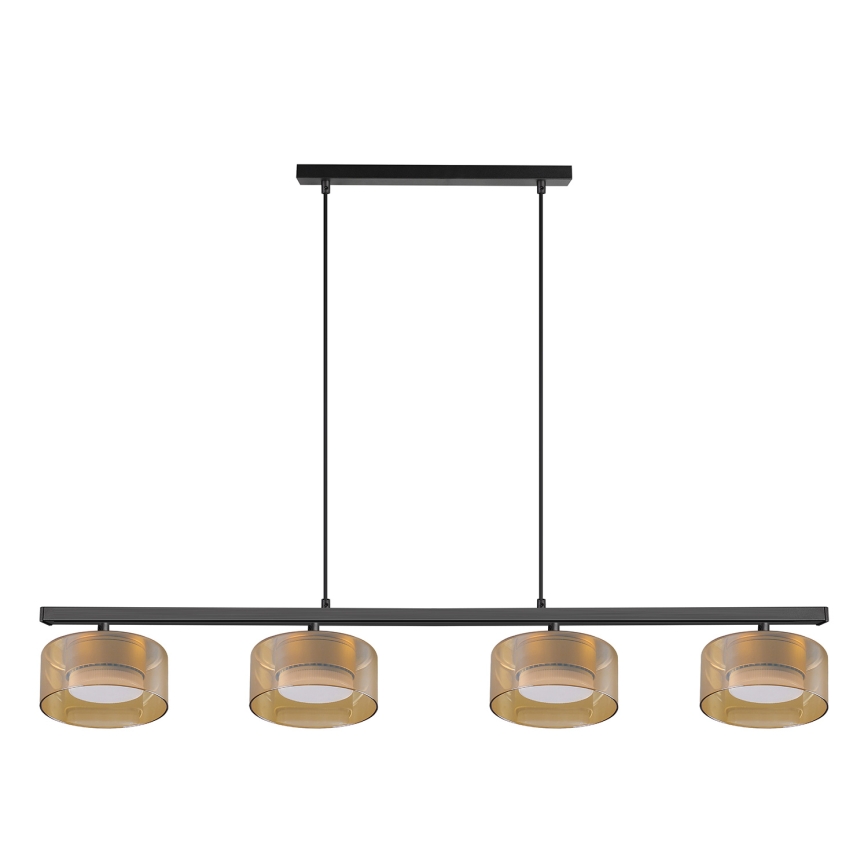 Brilagi - LED Suspension sur câble AURA LUX 4xGX53/30W/230V noir/or