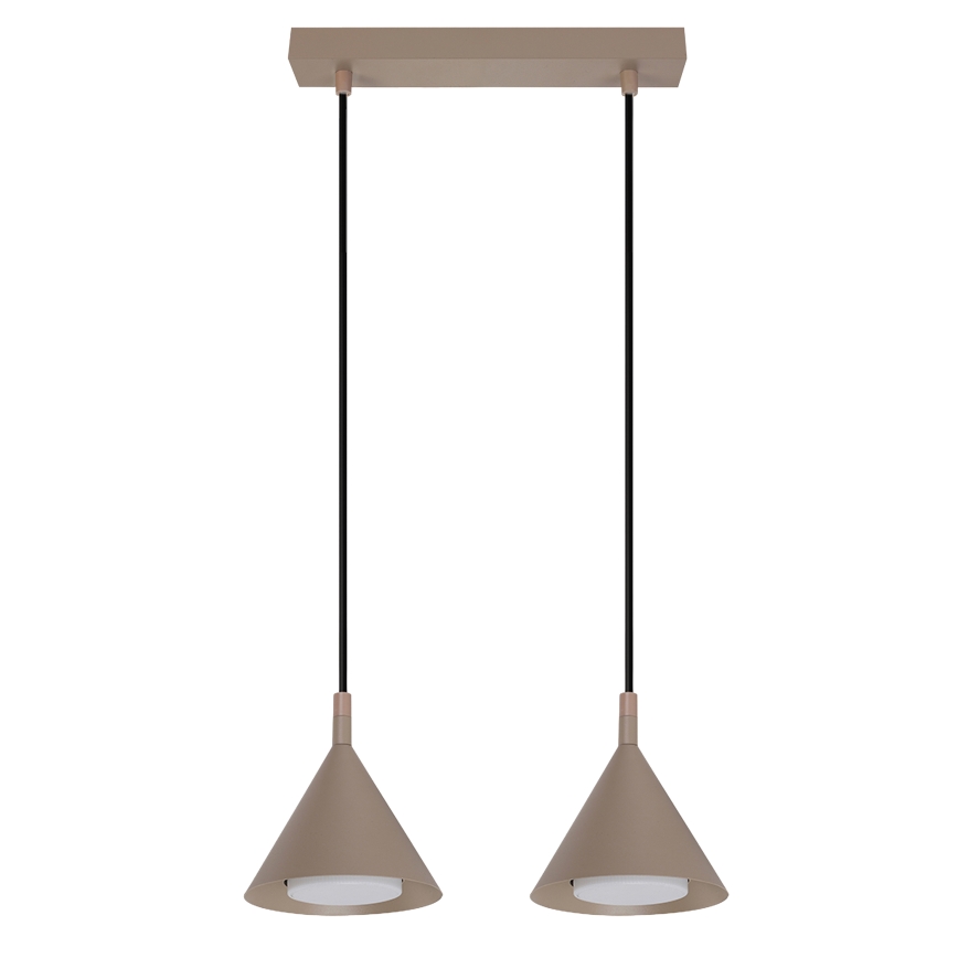BRILAGI - LED Suspension sur câble CONE DOUBLE 2xGX53/15W/230V beige