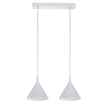 BRILAGI - LED Suspension sur câble CONE DOUBLE 2xGX53/15W/230V blanche