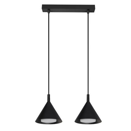 BRILAGI - LED Suspension sur câble CONE DOUBLE 2xGX53/15W/230V noire