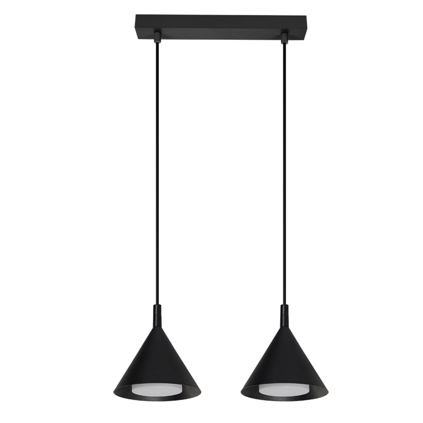 BRILAGI - LED Suspension sur câble CONE DOUBLE 2xGX53/15W/230V noire