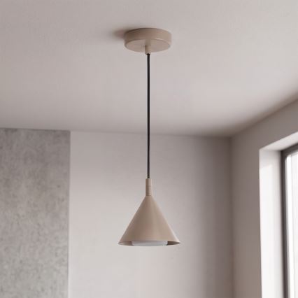 BRILAGI - LED Suspension sur câble CONE SINGLE 1xGX53/15W/230V beige