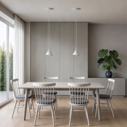 BRILAGI - LED Suspension sur câble CONE SINGLE 1xGX53/15W/230V blanche
