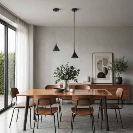 BRILAGI - LED Suspension sur câble CONE SINGLE 1xGX53/15W/230V noire