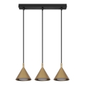 BRILAGI - LED Suspension sur câble CONE TRIPLE 3xGX53/15W/230V dorée