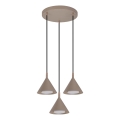 BRILAGI - LED Suspension sur câble CONE TRIPLE ROUND 3xGX53/15W/230V beige