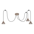 BRILAGI - LED Suspension sur câble CONE TRIPLE SPIDER 3xGX53/15W/230V beige