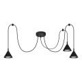 BRILAGI - LED Suspension sur câble CONE TRIPLE SPIDER 3xGX53/15W/230V noire