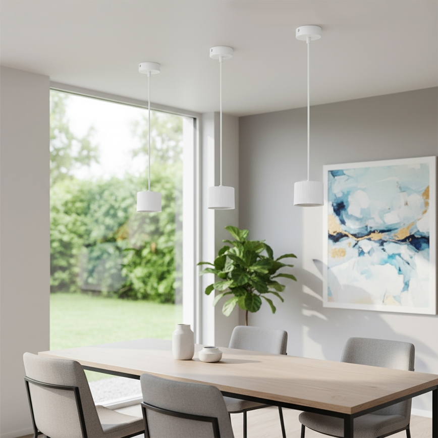 Brilagi - LED Suspension sur câble STRIPY 1xGX53/15W/230V blanche