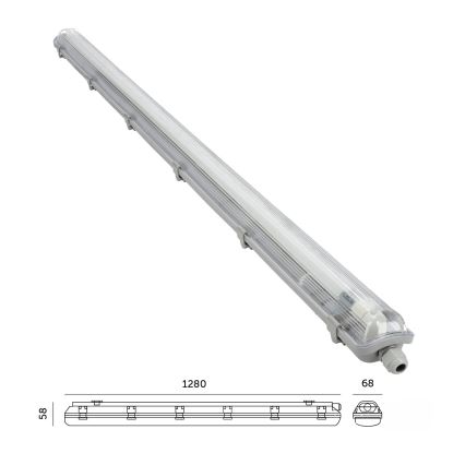 BRILAGI - Luminaire LED technique étanche à la poussière OPTIMA T8 1xG13/18W/230V 4000K IP65 128 cm