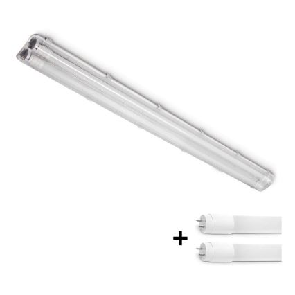 Brilagi - luminaire LED technique et étanche à la poussière OPTIMA T8 2xG13/18W/230V 4000K IP65 128 cm - palette 110 unités