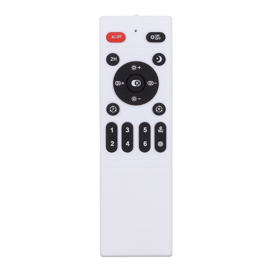 Brilagi - Plafonnier LED dimmable avec ventilateur LED/30W/230V 3000-6500K Ø 50 cm noir/chêne + télécommande